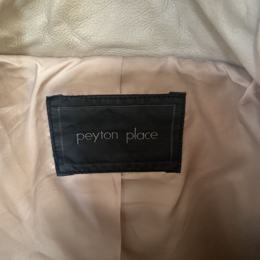 Peyton Place(ペイトンプレイス)のpeyton place ペイトンプレイス　サイズ9 ダウン　ブルゾン　牛革 レディースのジャケット/アウター(ダウンジャケット)の商品写真