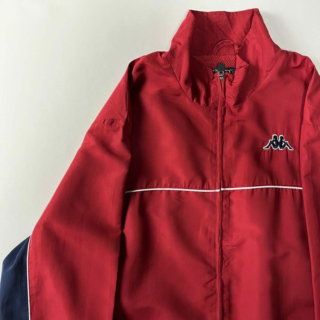 Kappa(カッパ)のKappa　トラックジャケット　ワンポイントロゴ　カッパ　XL ジャージ　レッド メンズのトップス(ジャージ)の商品写真