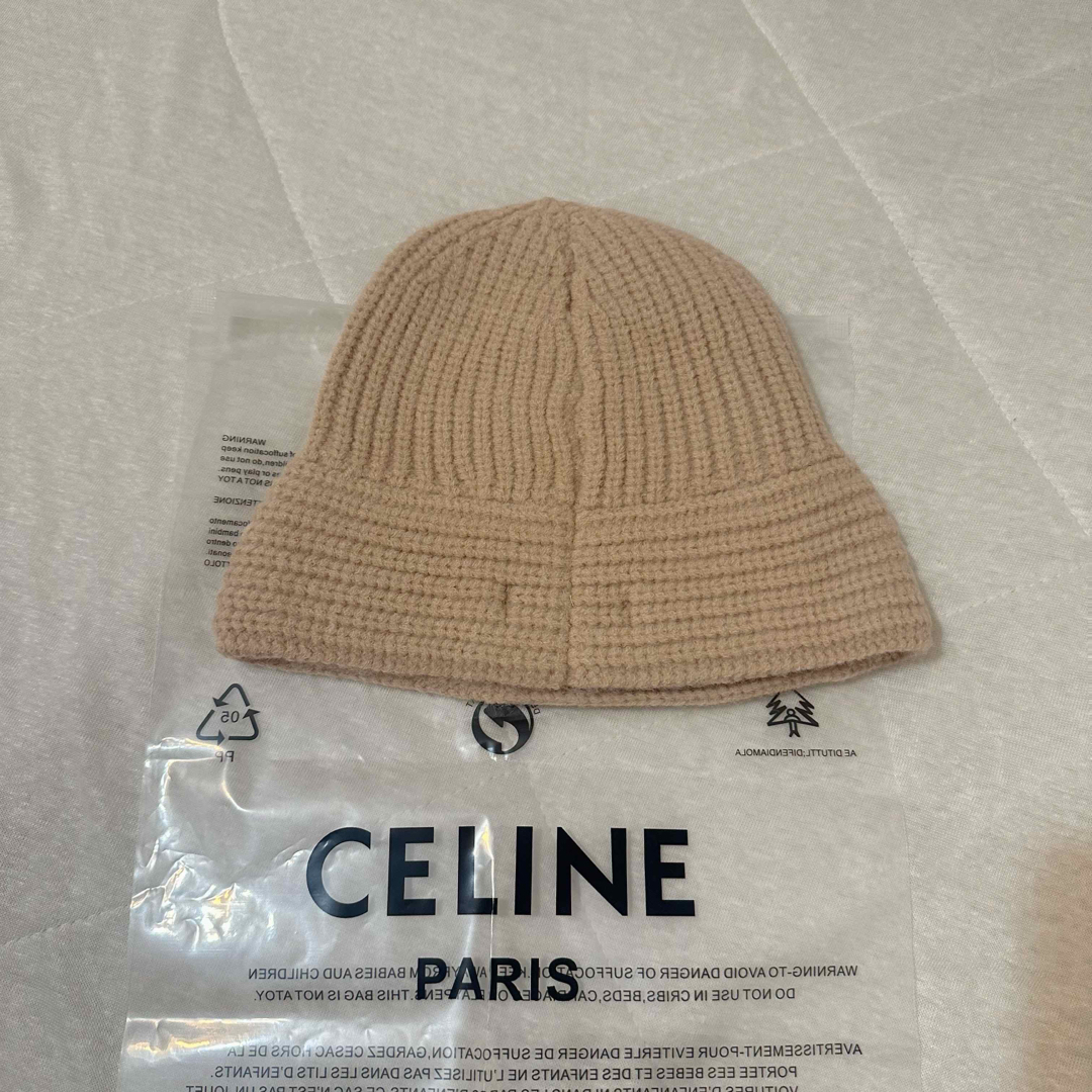 CELINE トリオンフクロシェハット ニット帽 CELINE トリオンフクロシェハット ニット帽