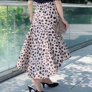 リエンダ(rienda)のrienda♡Back Flare Leopard J／W SK(ロングスカート)