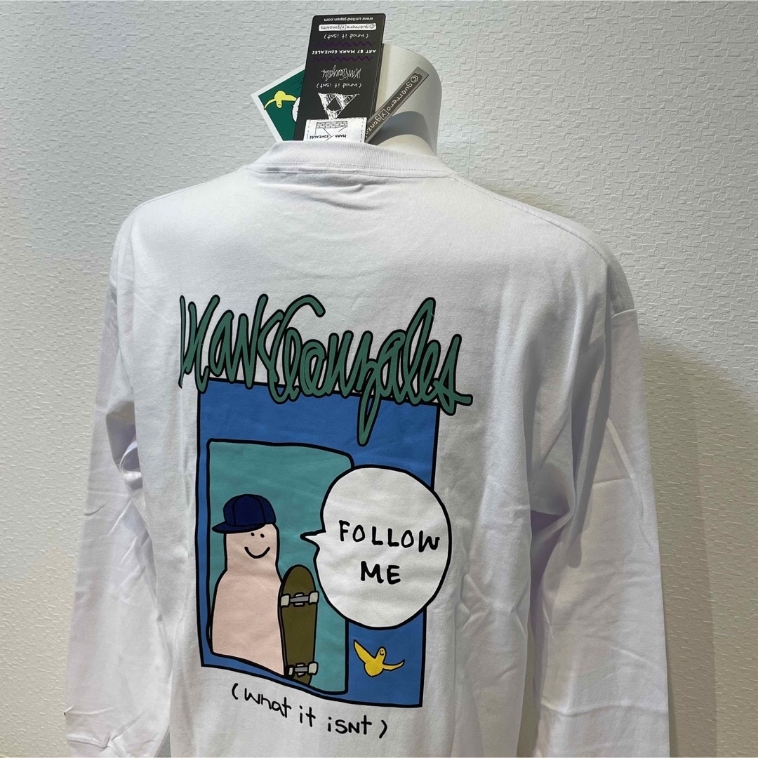 Mark Gonzales(マークゴンザレス)のM新品MARK GONZALESマークゴンザレスFOLLOW MEロンT 長袖 メンズのトップス(Tシャツ/カットソー(七分/長袖))の商品写真