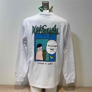 マークゴンザレス(Mark Gonzales)のM新品MARK GONZALESマークゴンザレスFOLLOW MEロンT 長袖(Tシャツ/カットソー(七分/長袖))