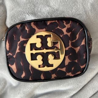 トリーバーチ(Tory Burch)のトリーバーチ　コスメポーチ　ナイロン　ヒョウ柄　レオパード(ポーチ)