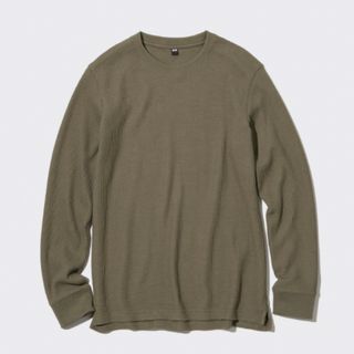 ユニクロ(UNIQLO)のユニクロ　ワッフルクルーネックT(Tシャツ/カットソー(七分/長袖))