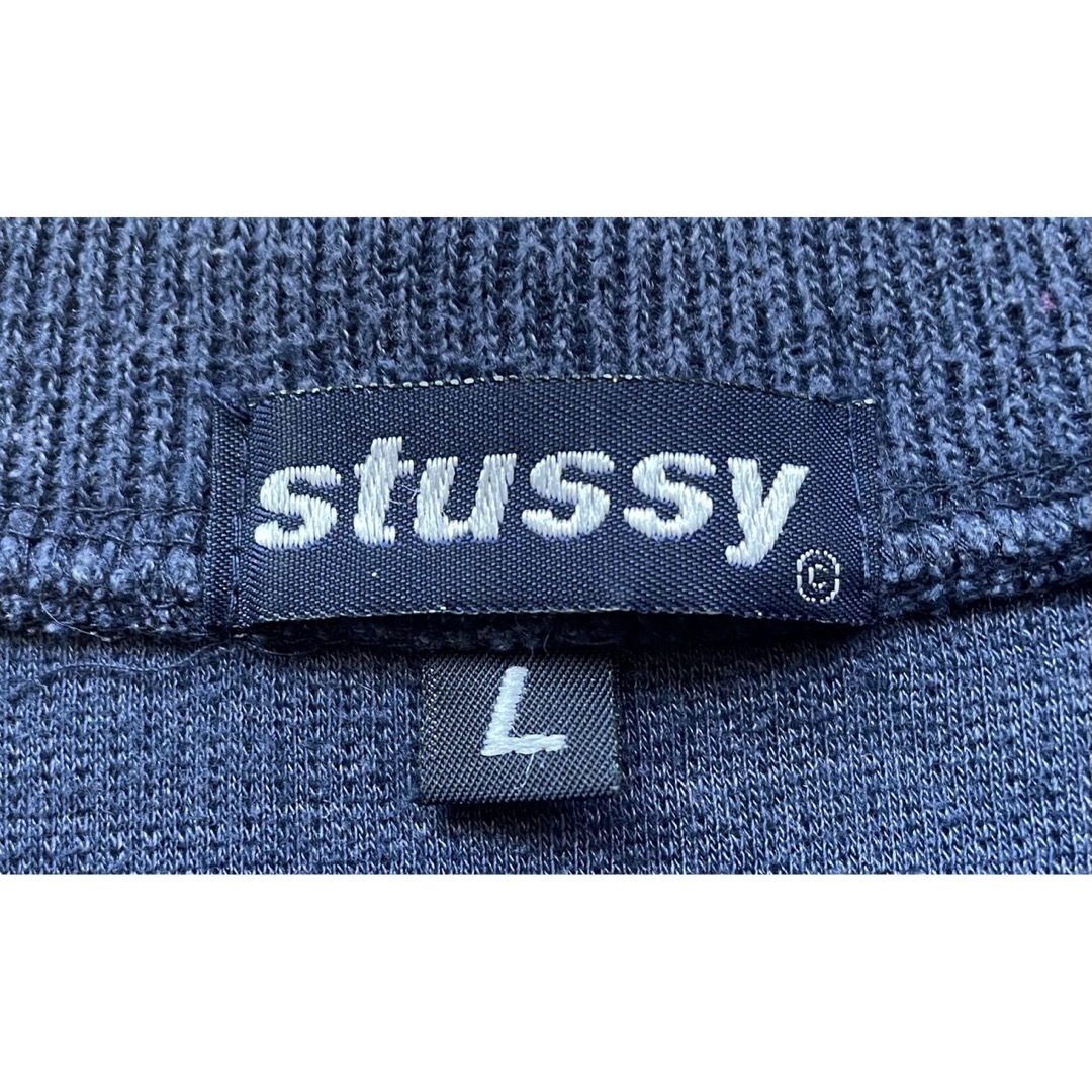 STUSSY(ステューシー)のヴィンテージ　オールドステューシー　スウェット　オーバーサイズ　インディゴブルー メンズのトップス(スウェット)の商品写真