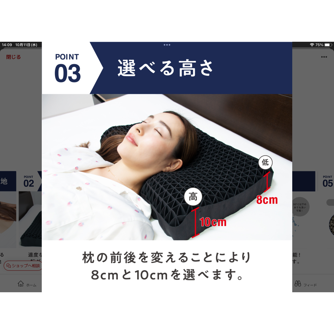 ヒツジのいらない枕 至極 ブラック HT-001 インテリア/住まい/日用品の寝具(枕)の商品写真