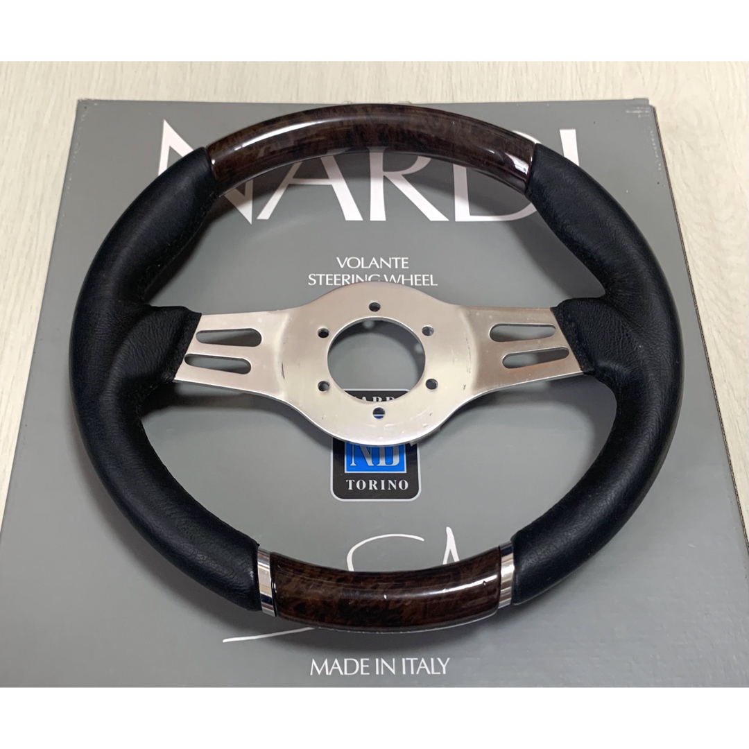 希少 ウッドレザーステアリング 32.5Φ 小径 良好◎-