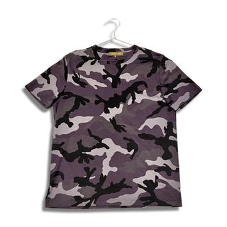 ヴァレンティノ(VALENTINO)のVALENTINO ヴァレンティノ カモフラ柄 バック スタッズ 半袖 Tシャツ グレー size M メンズ グレー IV0MG00W2GC(Tシャツ/カットソー(半袖/袖なし))