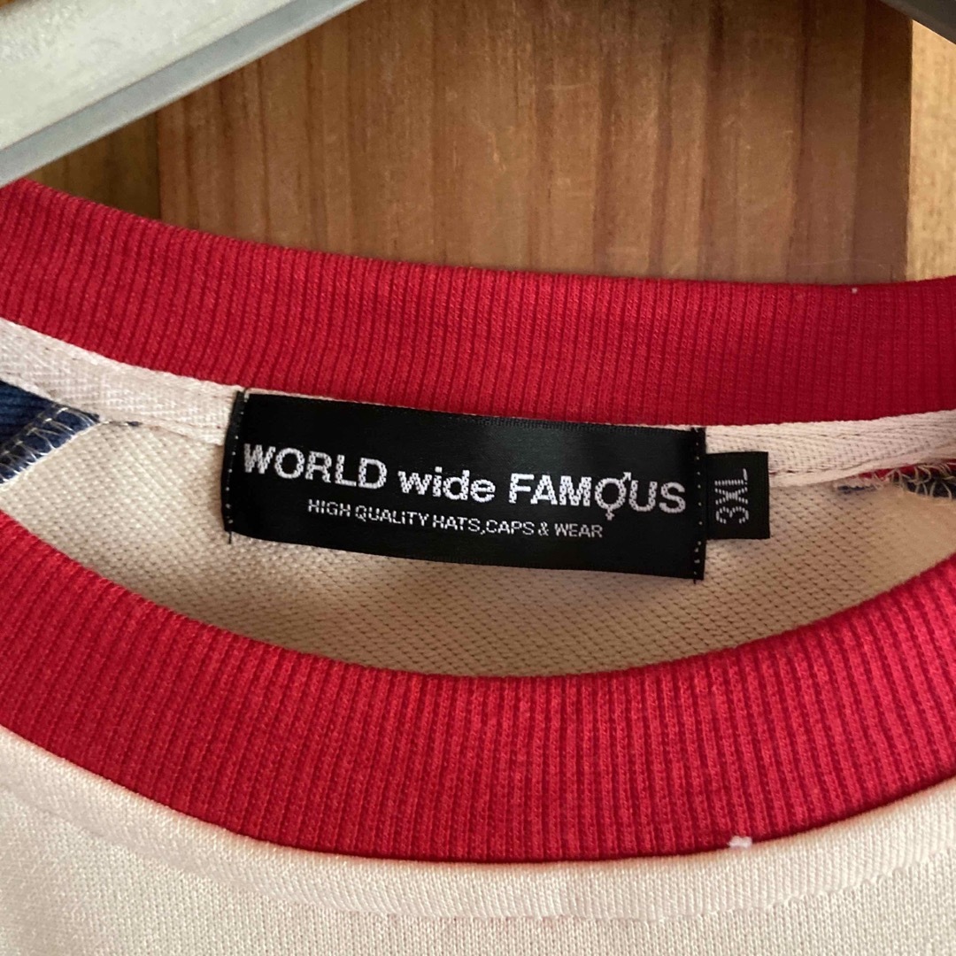 WORLD wide FAMOUS(ワールドワイドフェイマス)のWORLD wide FAMOUS  /ワールドワイドフェイマス　長袖トレーナー メンズのトップス(スウェット)の商品写真