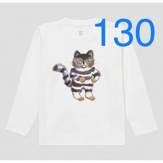 グラニフ(Design Tshirts Store graniph)のグラニフ　100万回生きたねこ　キッズ長袖Tシャツ(絵本/児童書)