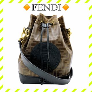 フェンディ(FENDI)の良品 フェンディ ズッカ モン トレゾール 巾着 ショルダーバッグ(ショルダーバッグ)