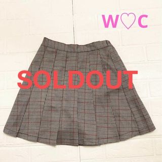 ダブルシー(wc)の【売り切れ】W♡C プリーツチェックスカート(ミニスカート)