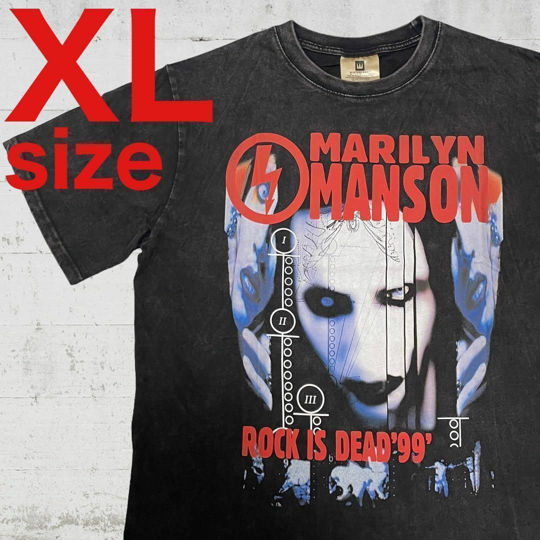 MARILYN MANSON　マリリンマンソン　プリントTシャツ　ブラック　XL