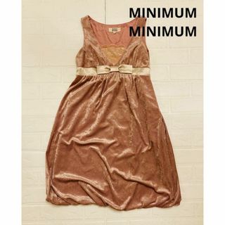 MINIMUM ベロアワンピース