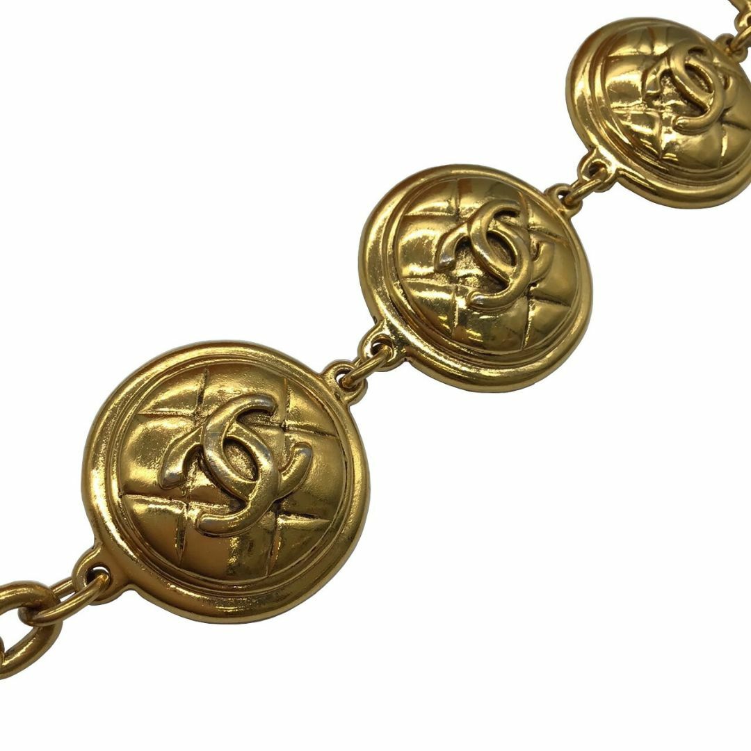 CHANEL - 【中古】CHANEL シャネル ブレスレット ココ マーク ロゴ GP