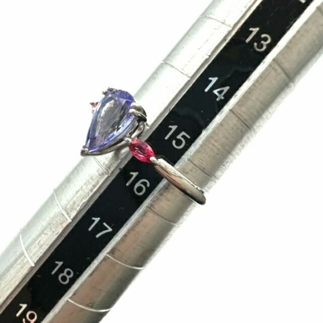 【中古】K18WG リング タンザナイト 1.20ct ピンクサファイア 0.10ct 指輪 アクセサリー ジュエリー 9号 4.7g レディース【ブランドギャラリー千林店】 レディースのアクセサリー(リング(指輪))の商品写真