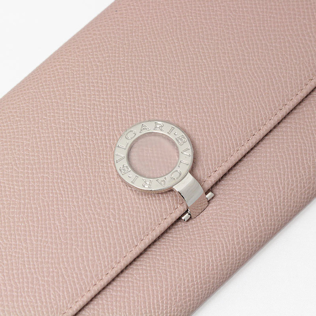 BVLGARI - ブルガリ ブルガリ ロゴクリップ 二つ折り長財布 グレイン