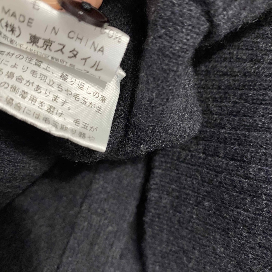 カーディガン　グレー　長袖　セーター　トップス　カットソー　ネイビー　黒 レディースのトップス(カーディガン)の商品写真