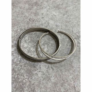 【ブレスレット】2点セット　シルバー　パーティー　結婚式　アクセサリー(ブレスレット/バングル)