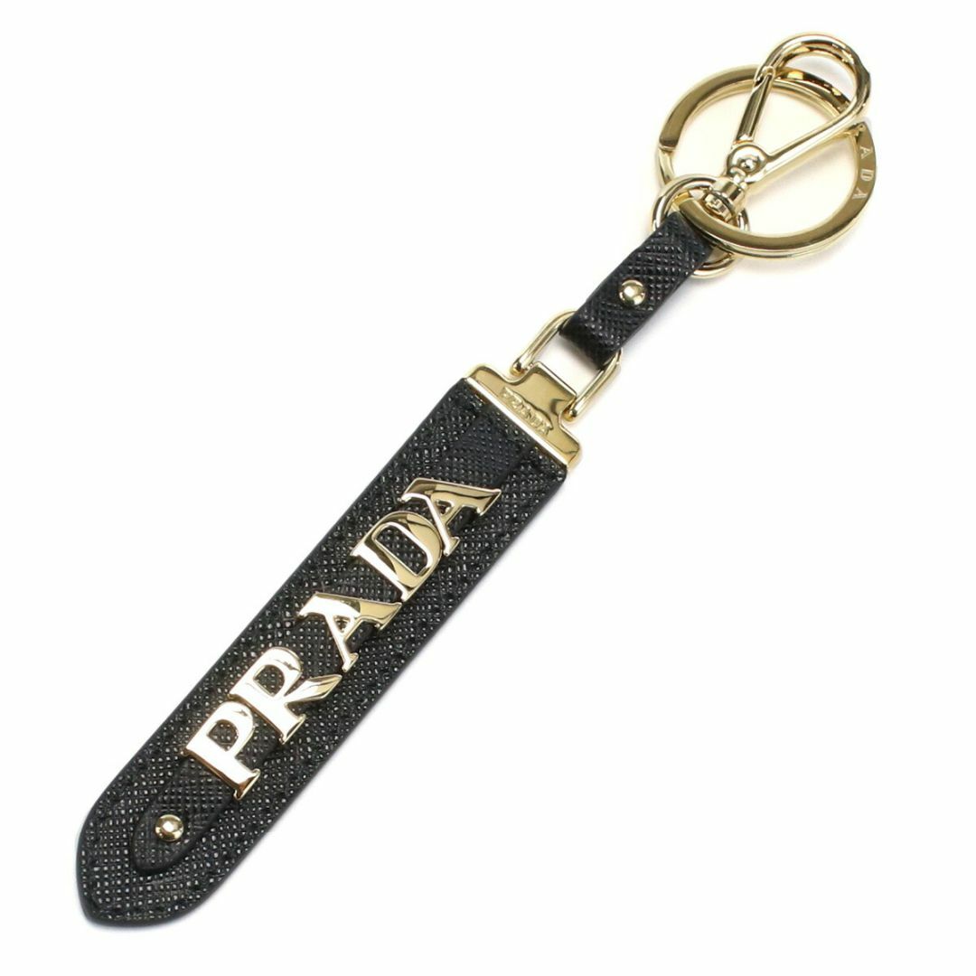 プラダ PRADA キーリング 1PP067 ブラック メンズ レディース