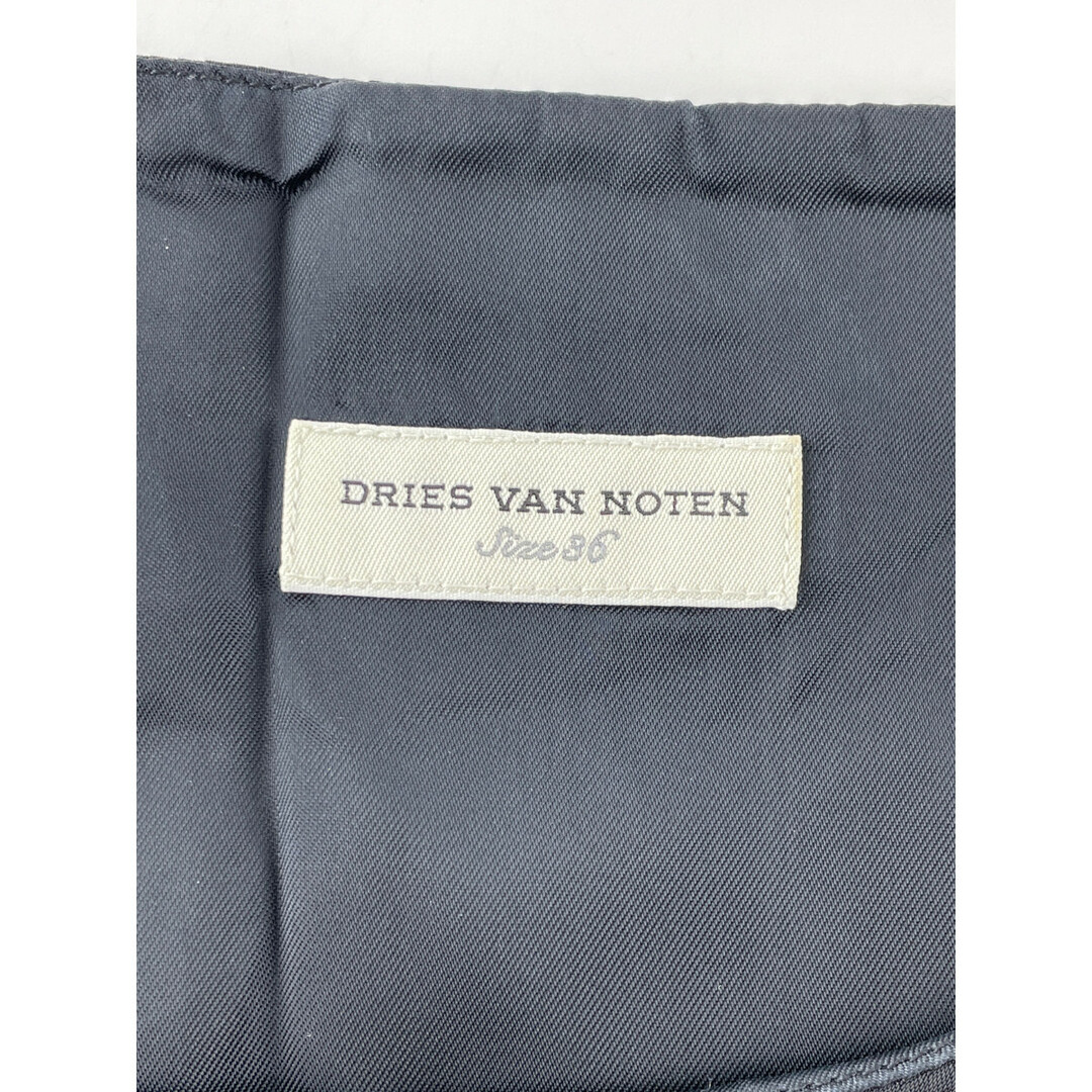 DRIES VAN NOTEN(ドリスヴァンノッテン)のドリスヴァンノッテン 【美品】総柄プリーツドッキング ノースリーブ 36 レディースのワンピース(ひざ丈ワンピース)の商品写真