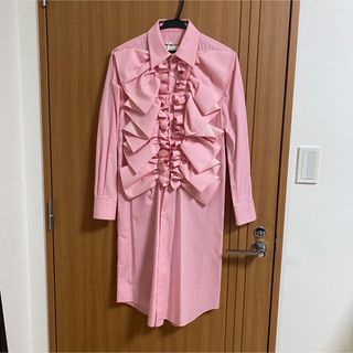 COMME des GARCONS コムデギャルソン　長袖シャツ　縦フリル