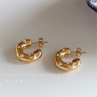 ステュディオス(STUDIOUS)の【ステンレス316L】ピアス No.P2333 GOLD(ピアス)