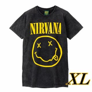 新品 NIRVANA ニルヴァーナ スマイル Tシャツ ブリーチ バックプリント(Tシャツ/カットソー(半袖/袖なし))