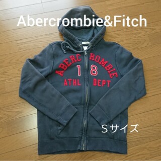 Abercrombie&Fitch - 新品アバクロメンズ刺繍ロゴのZIPパーカーＬ