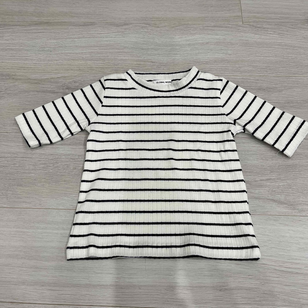 GLOBAL WORK(グローバルワーク)のGLOBAL WORK リブTシャツ キッズ/ベビー/マタニティのキッズ服女の子用(90cm~)(Tシャツ/カットソー)の商品写真