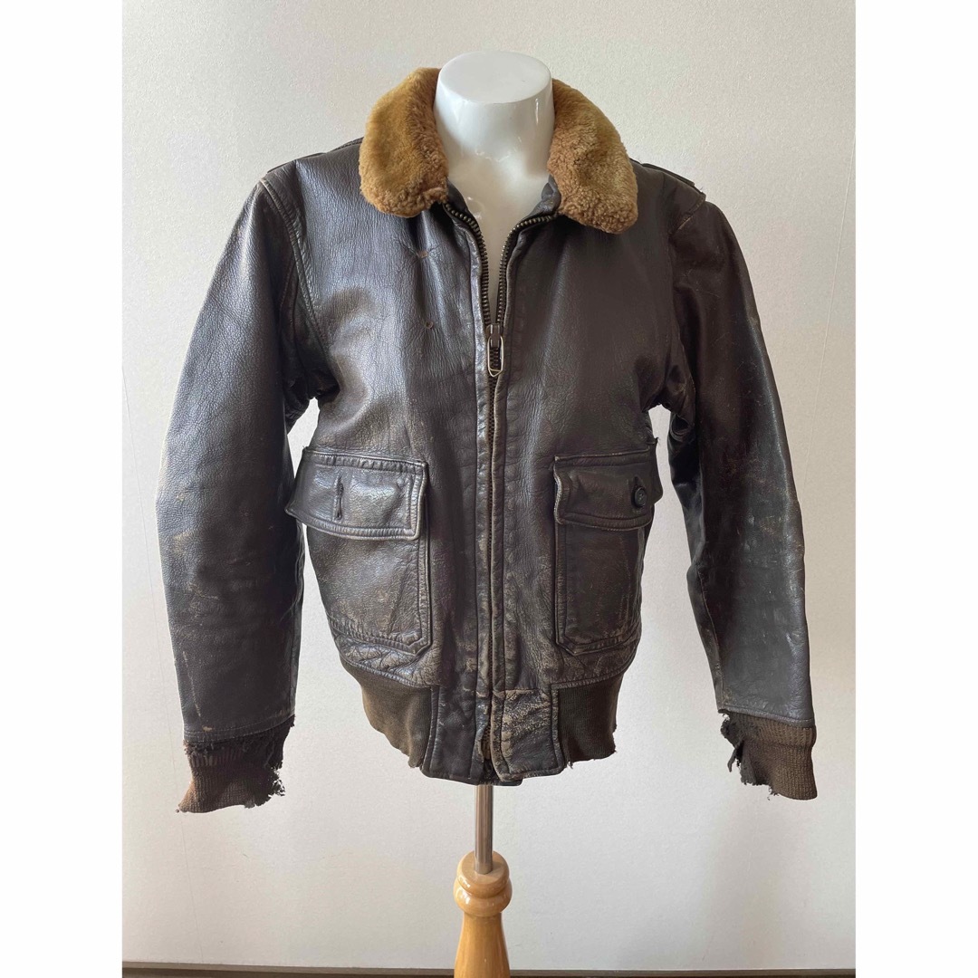 50s〜60s ビンテージ オリジナル 実物 フライトジャケット G-1 USN-