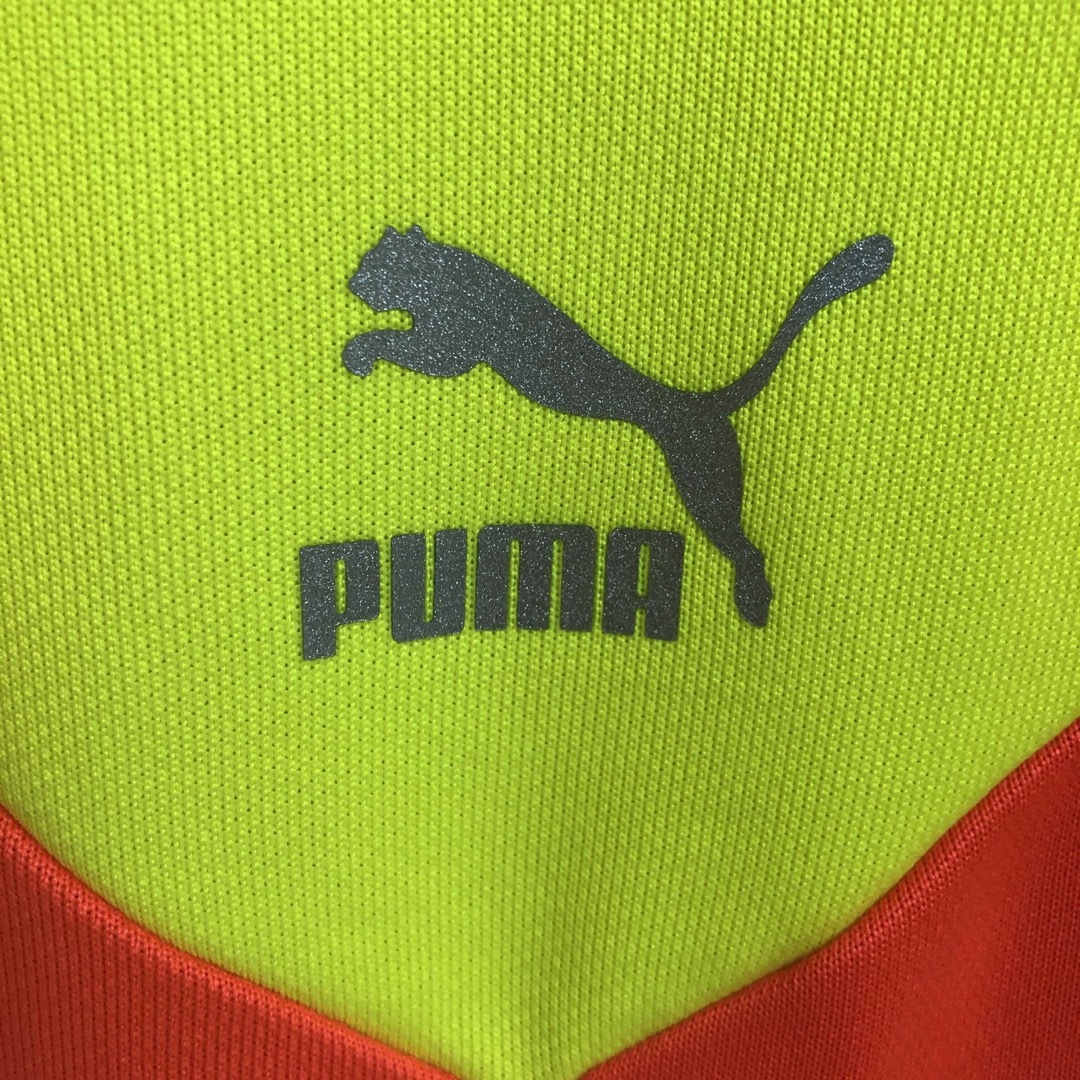 PUMA(プーマ)のPUMA プーマ　古着　スウェット　切り替え　ホワイト　Mサイズ　イエロー メンズのトップス(スウェット)の商品写真