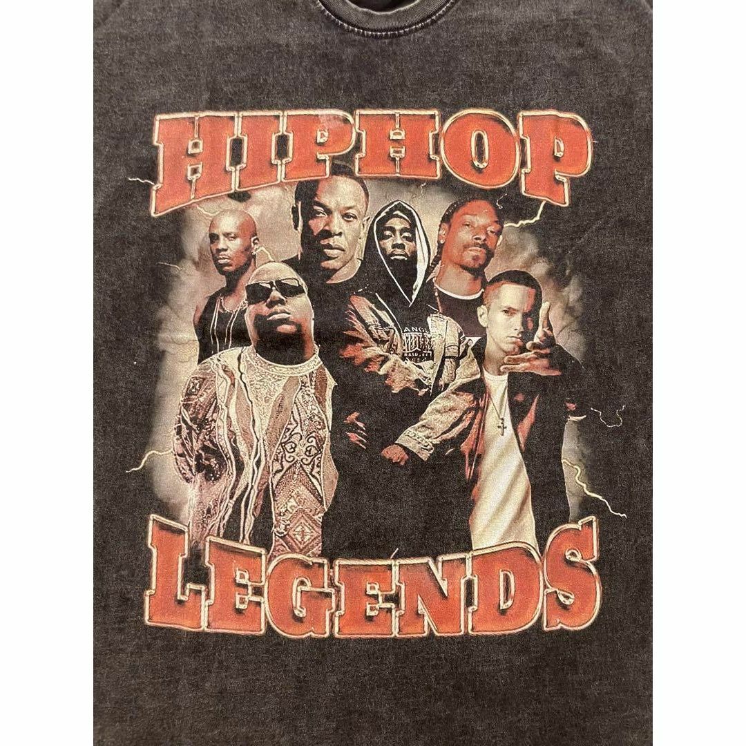 EMINEM 2PAC Biggie ラップTシャツ RAPロンT ブラック Lの通販 by a ...