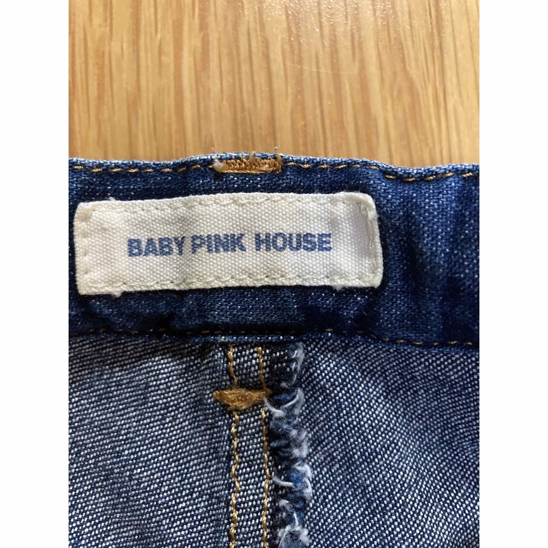 PINK HOUSE(ピンクハウス)のBABY PINK HOUSE デニムスカート キッズ/ベビー/マタニティのキッズ服女の子用(90cm~)(スカート)の商品写真