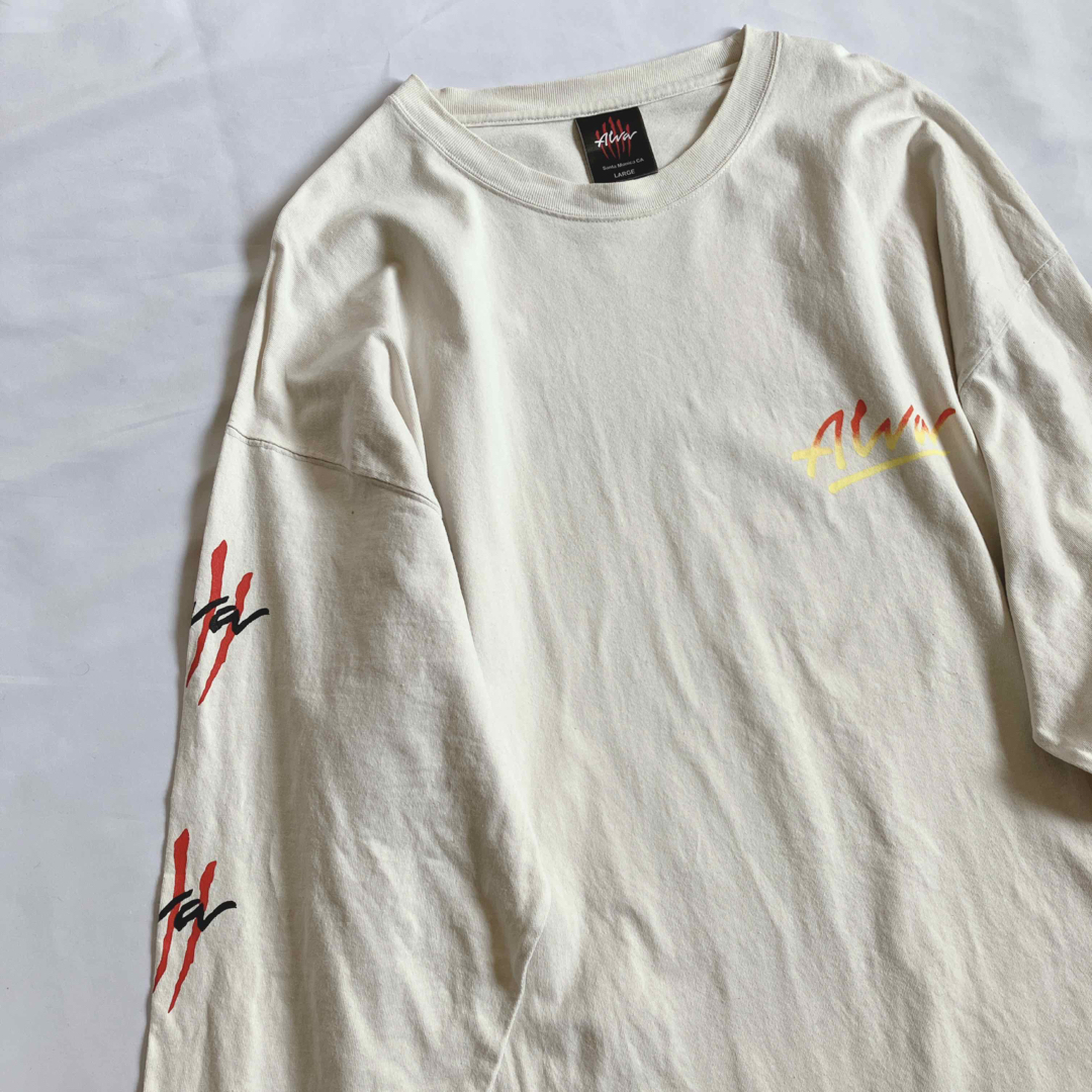 Awa エーダブルエー ロンT ビッグロゴ ストリート 大きいサイズ  L メンズのトップス(Tシャツ/カットソー(七分/長袖))の商品写真
