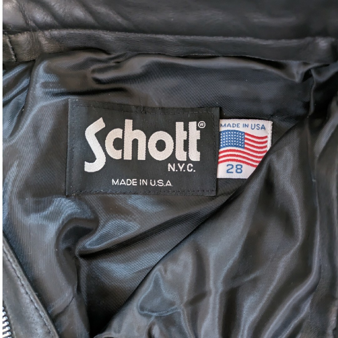 schott(ショット)のschott ライダース ワンスター613us long　34 メンズのジャケット/アウター(ライダースジャケット)の商品写真