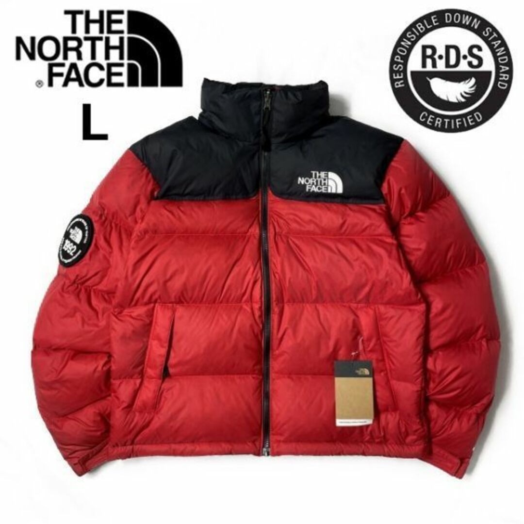 新品 US the north face ヌプシジャケット xxl 赤