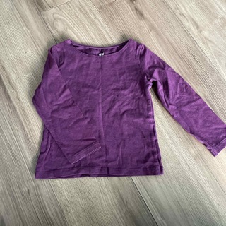 エイチアンドエム(H&M)の紫キッズロンT(Tシャツ/カットソー)