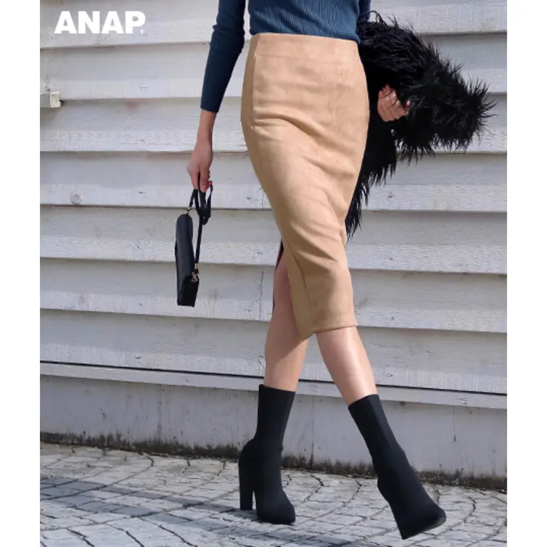 ANAP(アナップ)のANAP スウェード　タイトスカート レディースのスカート(ロングスカート)の商品写真