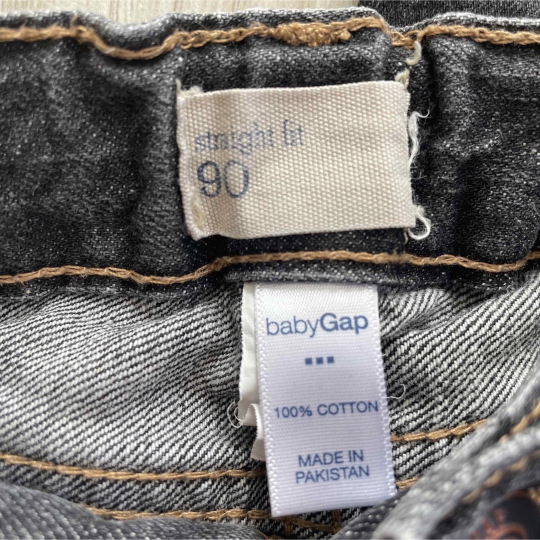 babyGAP(ベビーギャップ)のbabyGap  デニム  キッズ長ズボン 90cm・95cm 2点セット キッズ/ベビー/マタニティのキッズ服男の子用(90cm~)(パンツ/スパッツ)の商品写真