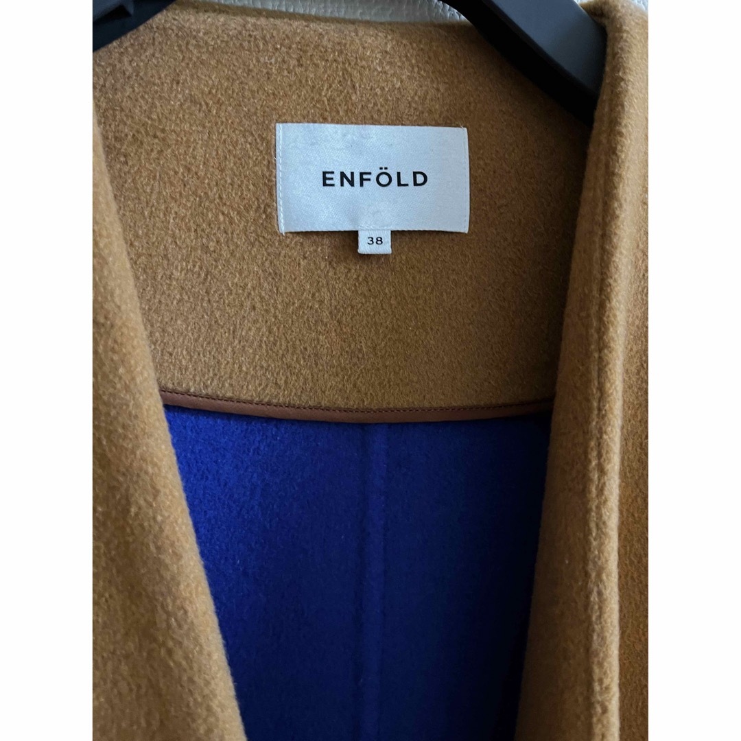 enfold ノーカラーリバーコート　38