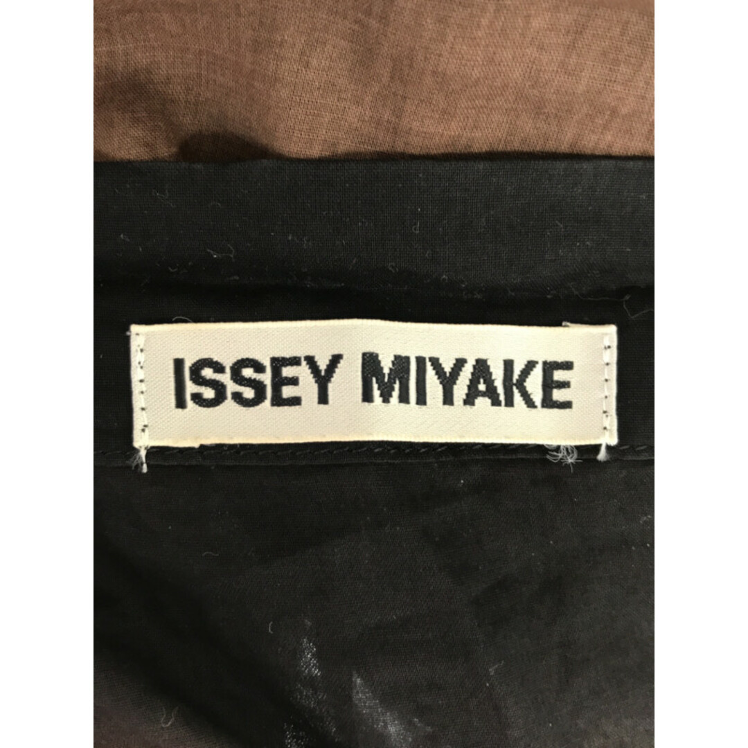 ISSEY MIYAKE イッセイミヤケ 20SS コットングラデーショントップス ブラック ブラウン 2 2