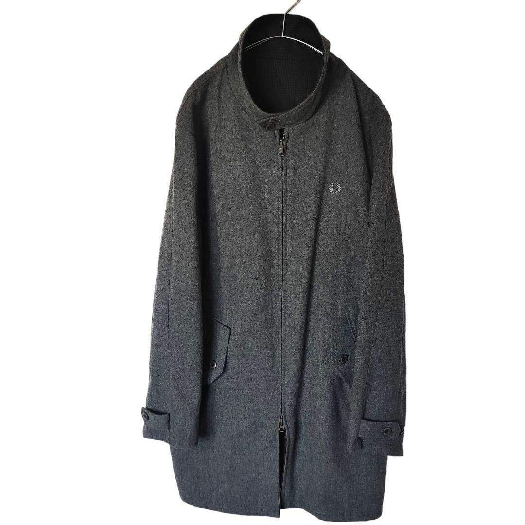 ☆美品☆ FRED PERRY リバーシブル ハリントンマックコート XL ☆美品☆ FRED PERRY リバーシブル ハリントンマックコート XL