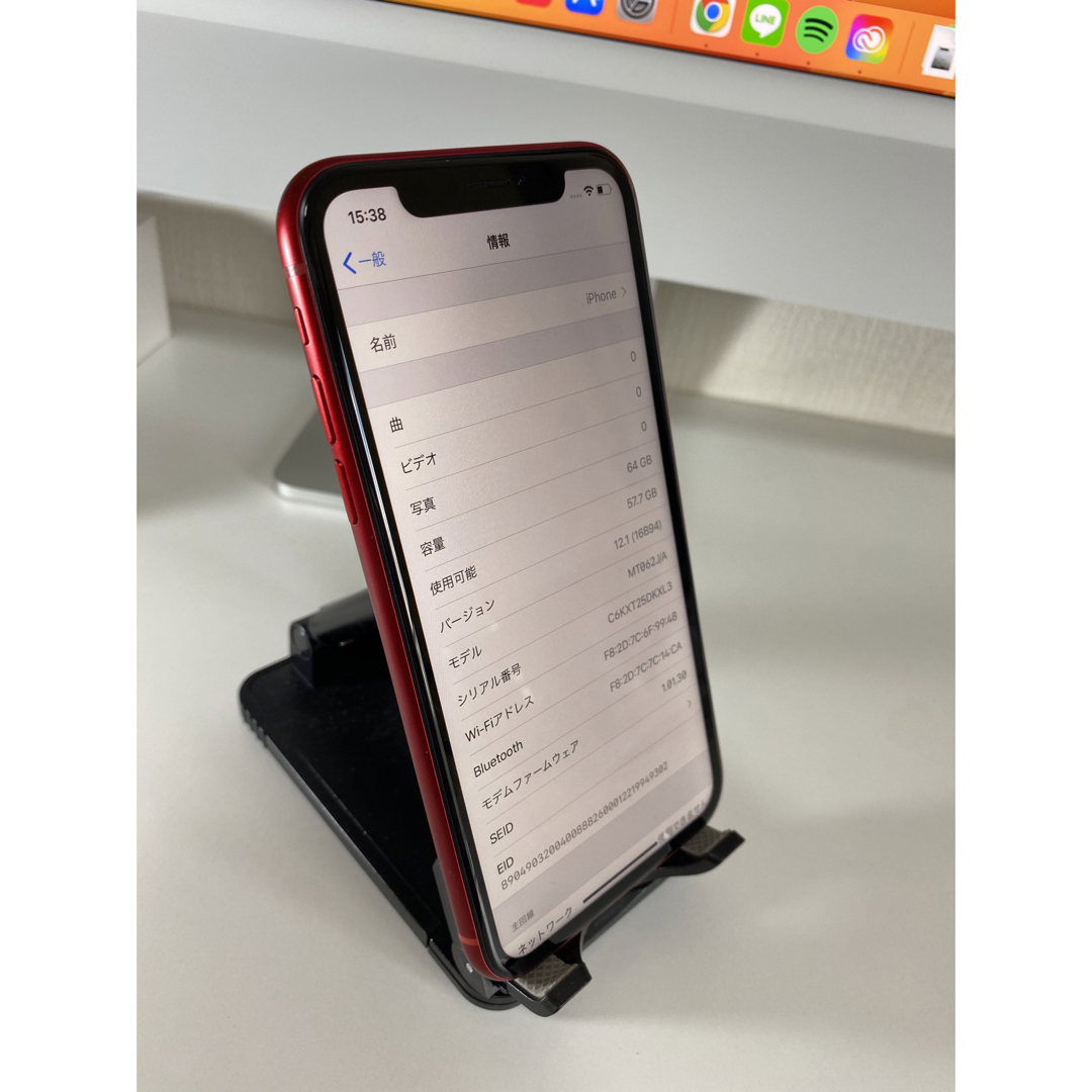 iPhone - iPhoneXR 64GB au レッド 中古 ジャンク の通販 by リンゴ堂