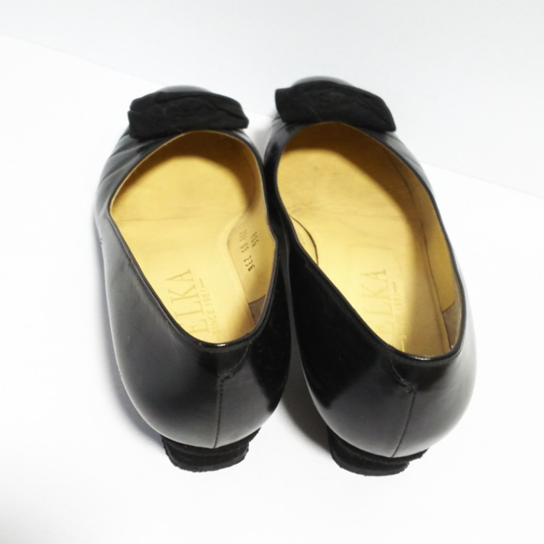 OPELKA オペルカ ローヒールパンプス 靴 黒 ブラック パンプス 23㎝の ...