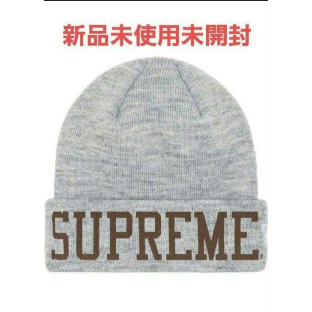 98　完売品　Supreme NewEra Varsity Beanie　グレー