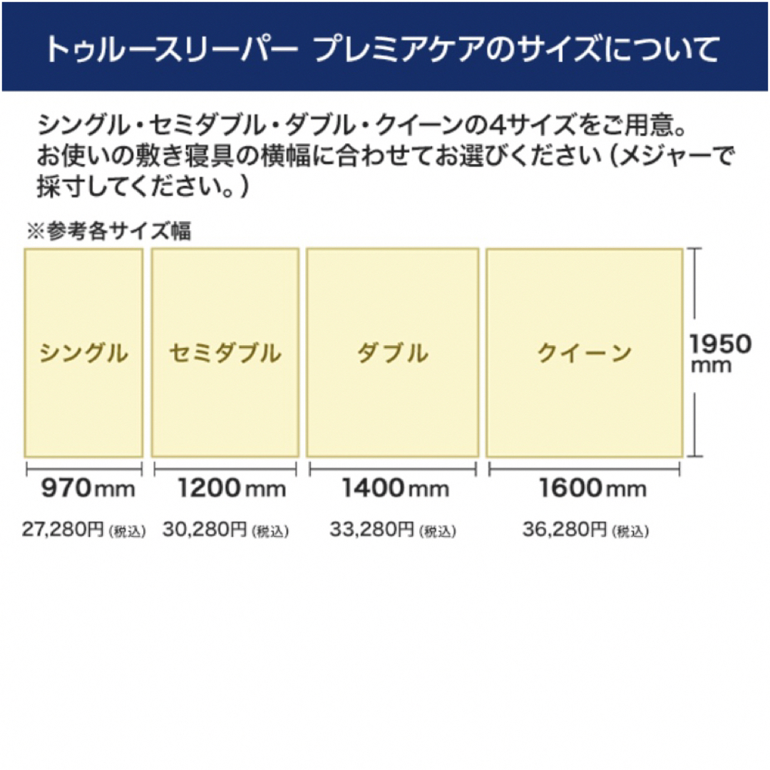 送料込み*③ショップジャパン トゥルースリーパー プレミアケア