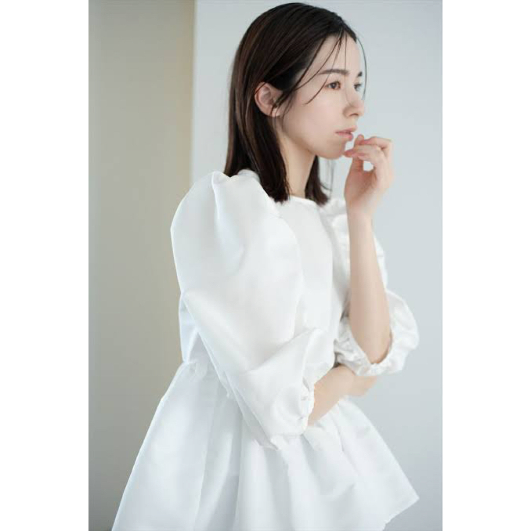 【美品】maison de Dolce ボリュームスリーブブラウス【white】