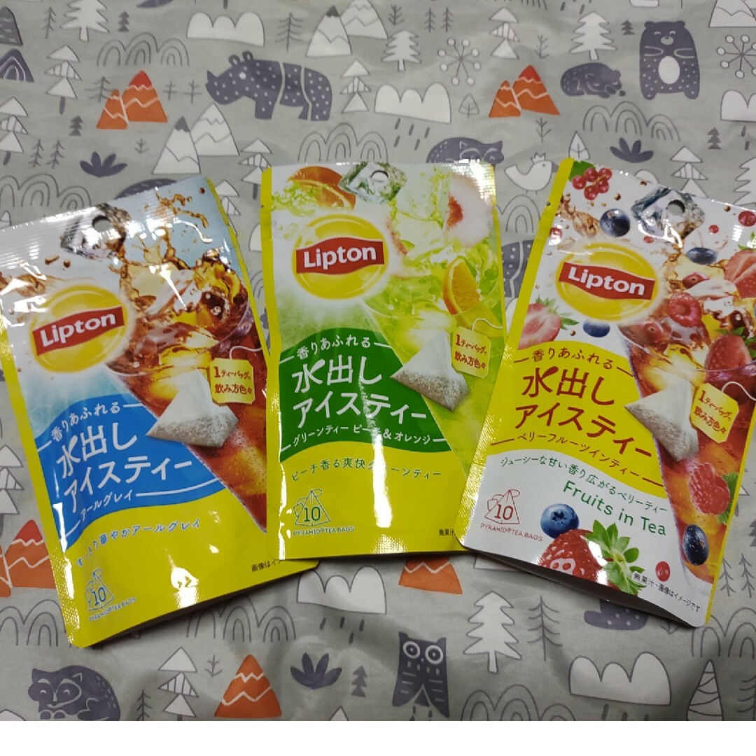 🌟Liptonリプトン香りあふれる水出しアイスティー10ティーバッグ×3種🌟 食品/飲料/酒の飲料(茶)の商品写真