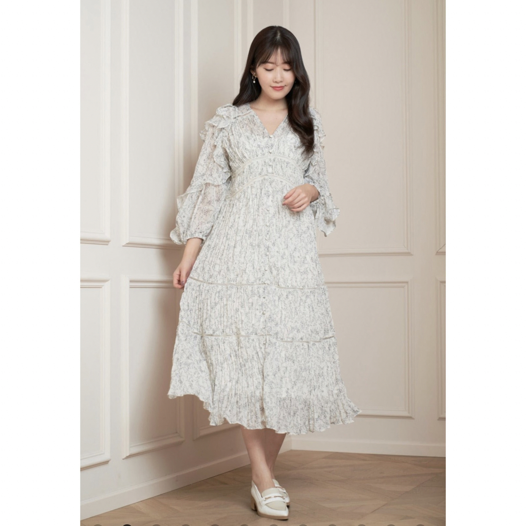 Herlipto 完売FloralPrintRandomPleateddress